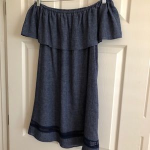 Zara denim colored top